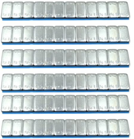 Wheel Balance Weights, 6pcs Motorcycle Car Wheel Balance Weights, Adhesive Stick on Wheel Weights, for Automobiles, Trucks, SUVs & Motorcycles, 60g 2.1oz 135 x 20mm