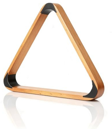 equlup Estante Triangular para Bolas de Billar, Pino británico de Lujo, Estante para Bolas de Billar de 9 Bolas, Mesa estándar, estantes para Bolas de Billar, estantes de Billar de
