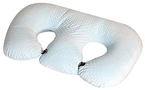 Coussin d'allaitement pour jumeaux, soutien de l'allaitement, tissu en coton lavable en machine, idéal pour les femmes enceintes