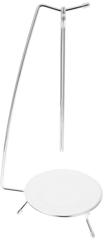 SEWACC Support à Brochettes pour Barbecue en Acier Inoxydable 1 Support Suspendu avec 2 Brochettes Verticales Accessoire pour Grillades en Plein Air Camping et Pique-Niques