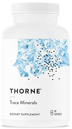 THORNE - Trace Minerals - Optimally Absorbed, Chelated Mineral Supplement with Zinc, Boron, Selenium, Chromium & Manganese - Third-Party Certified - Gluten, Dairy & Soy-Free - 90 Capsules