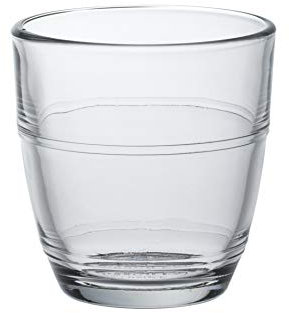 Duralex Gigogne Tumblers - Small - 160 ml/5.63 oz (Pack of 6), Clear Toughened Glass, Small Size, GG911