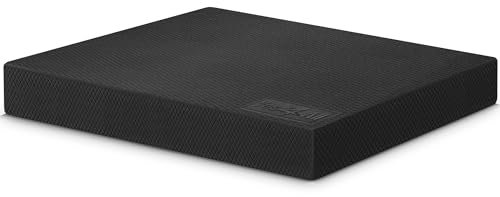 Yes4All BAAW Coussin d'équilibre En Mousse L XL, Tapis d'équilibre ; Balance Pad pour le fitness, le Pilates, la Gym, Le Yoga ; Différentes Couleurs Et Tailles (Noir - L)