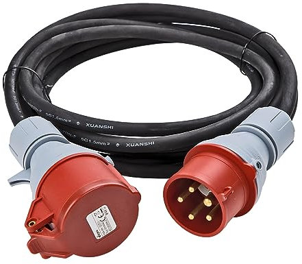 5 m CEE Verlängerungskabel Starkstromkabel Starkstrom Kabel H07RN-F 16A 5x1,5 5G1,5mm²
