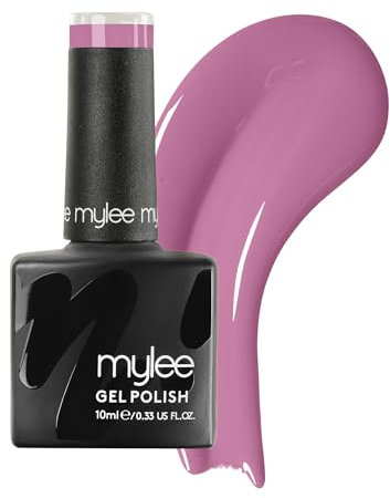 Mylee Gel Nail Polish 10ml [Peony] UV/LED Soak-Off Nail Art Manicure Pedicure for Professional, Salon & Home Use [Pink Range] - Long Lasting & Easy to Apply