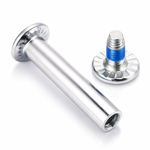 Alomejor Inline Skate Hardware, Replacement Bearings Axles Alloy Durability for Skate Scooter Wheels, 10 Piece Set