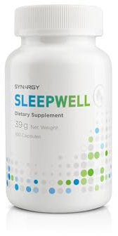 Synergy WorldWide SleepWell 100 Kapseln | Entspannung mit Baldrianwurzel, Passionsblume & Hopfenblüte | Unterstützt Nervensystem, reduziert Angst & fördert Ruhe | 39 g
