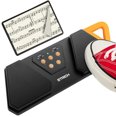 STRICH SPT-10X Pedal inalámbrico para pasar páginas para iPad, Naranja