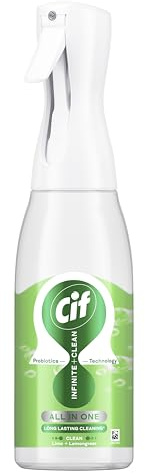 Cif Infinite Clean Lime & Lemongrass All in One Cleaner Spray with probiotics technology for a long-lasting clean* 590 ml