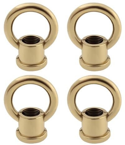 SG Store 4 dadi ad anello in rame M10 x 1,0, 29 x 35 mm, adatti per lampade di cristallo, candelabri, lampadari tradizionali, 15 kg, portata massima