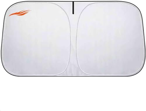 Generico Parasole Auto Compatibile con Lancia Ypsilon (L21) 2024 Parabrezza Interno, Protezione Solare UV (Silver)