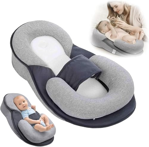 Yelingling Cuscino di sostegno Cuscino per l'allattamento antireflusso Cuscino per l'allattamento che riduce la salivazione Cuscino per il sonno Cuscino per l'allattamento