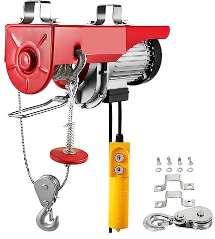 200-800KG grue de levage électrique nouveau treuil de Garage aérien de levage Portable avec télécommande filaire et interrupteur de fin de course pour tout-terrain(200Kg 440Lbs)