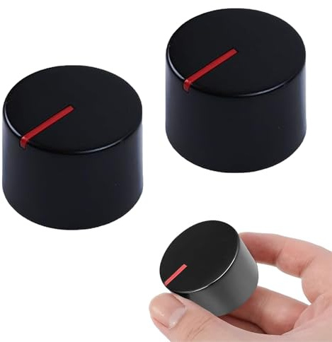 XENQITO 2 Pezzi Manopole Piano Cottura, 6MM Copertura Pomello Accessori di Ricambio per Fornello a Gas Universale, Ricambi Piano Cottura, Manopole Piano Cottura, per Cucina Forno Fornelli a Gas