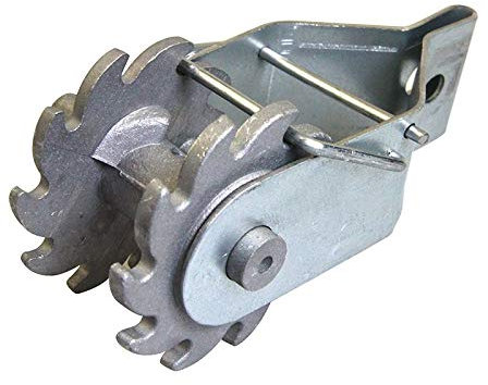 KATSU 10X Tendeur de fil de clôture électrique, Tendeur à Cliquet de Clôture en Ligne Robuste de Alliage d'Aluminium, Crépine de fil de Clôture pour Bétail Ferme Jardin 667212