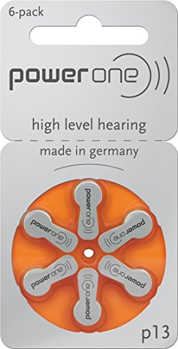 Powerone Varta P 13 (60 Stück, 310mAh, 1,4V) Hörgerätebatterie PR48