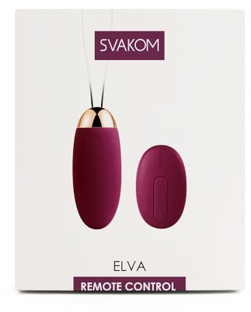 Svakom Elva Remote Control Kugel Vibrator, Lila, Ø 3,4 x 8 cm