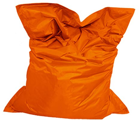 Lazy Place XXL-sittsäck för utomhus och inomhus, tvättbar, vattentät, med innersäck (orange)