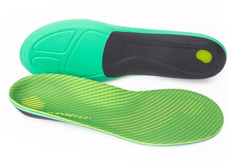Superfeet Run Support High Arch Insoles for Runners with High Arch Support & EVOLyte® Carbon Fiber - 11.5-13 Men / 12.5-14 Women