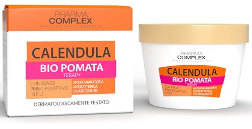Bio Pomata Calendula Pura 30% Calmante Intima Antiprurito, Crema Rigenerante Lenitiva per Bambini ed Adulti 250ml - Viso Neonato e Cambio Pannolino