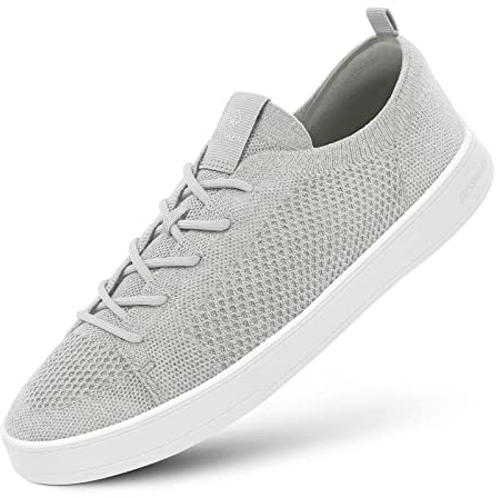 Giesswein Wool Sneaker Men Gris Clair 40 - Chaussures à Plateforme pour Hommes, Baskets décontractées en Laine mérinos 3D Stretch, Lacets Super légers