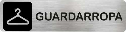 Becral® - Segnale in acciaio inossidabile per cancellare, placca porta | Segnale informativa | Cartello porta 200 x 50 mm (rif.RD707036)