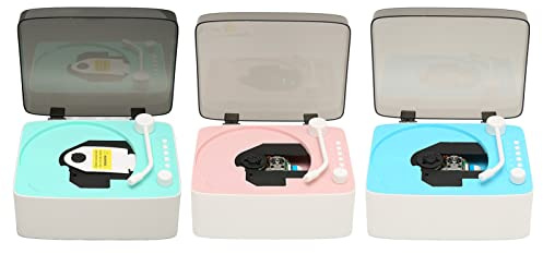 Bärbar CD-spelare Bluetooth, Mini Multifunktionell Vintage Bluetooth CD-musikspelare Inbyggd HiFi-högtalare med Fjärrkontroll(Himmelsblå)
