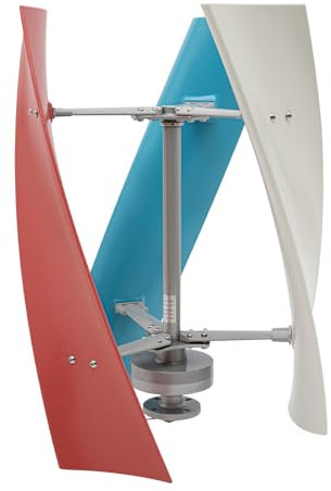 Windkraftanlage Vertikale, 450W Keine Geräusche Vertikalachse Windturbinengenerator mit Controller, Windturbine Windrad Stromerzeugungfür Heimgebrauch