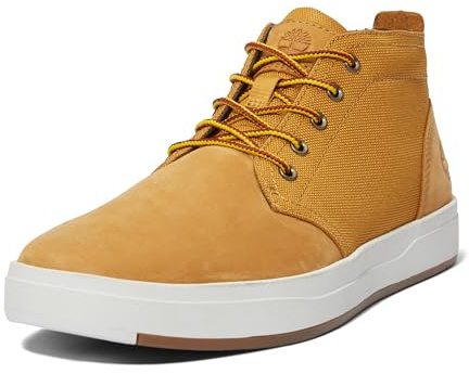 Timberland Men's Davis Square F/L Chukka Sneaker, Wheat, 9.5 UK