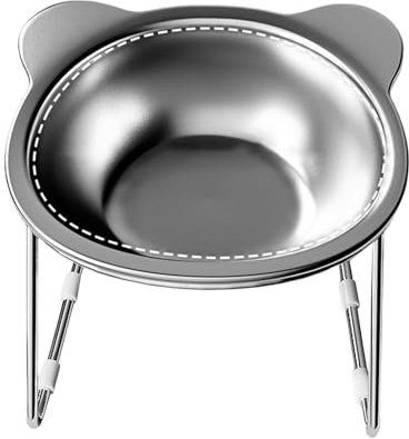 Plato inclinado de comida para gatos, plato de comida para gatos con inclinación de 15 grados, plato elevado para gatos, cuencos de alimentación de fácil acceso, alimentación cómoda para gatos, cuenco