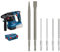 Bosch Professional 18V System Akku Bohrhammer GBH 18V-22 (zum Bohren von 6- bis 10-mm-Löchern, inkl. L-BOXX, ohne Akku/Ladegerät) + 6x PRO SDS plus-4C Meißel- und Bohrer-Set (für Beton, Ziegelstein)
