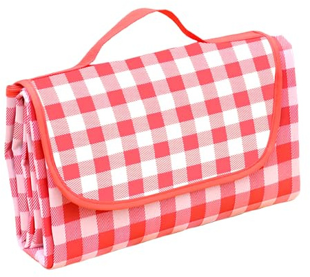 FunnAura 200 x 200 cm Picnic Blanket Waterproof, Portable Large Beach Mat with Handle for Camping Park Beach Outdoor