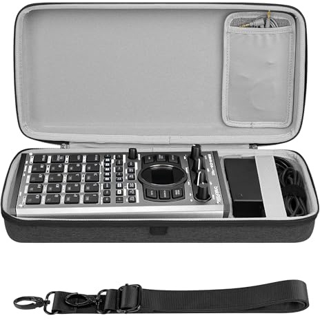 GEEKRIA Tragetasche für Audio-Interfaces, kompatibel mit Roland SP-404MKII / SP-404 / SP-404A / SP-404SX, EVA-Hartschalen-Reisetasche (dunkelgrau)