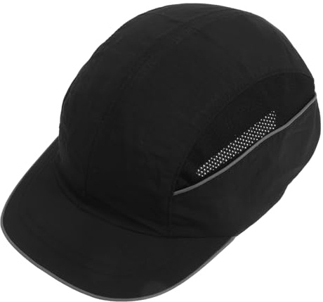 VILLCASE Cappello da Lavoro Uomo Antistatico con Visiera Estesa e Design Resistente Agli Urti in Nylon e Plastica, Certificato En 812 per Cantieri e Manutenzione Elettrica