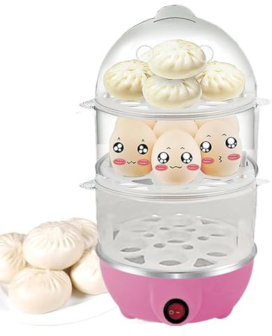 Celuicion Machine À Œufs Durs - Cuiseur Électrique d'Œufs 3 Niveaux - Machine à Vapeur avec Arrêt Automatique pour Appartement Restaurant Hôtel Location Entreprise Dortoir