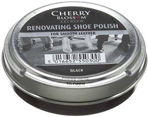 Cherry Blossom Premium Unisex Renovating Polish shoes, Black, 50.00 ml UK