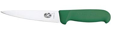 Victorinox 5.5604.14 Couteau désosser/saigner, Lame 14 cm INOX, Pointe Milieu, Manche fibrox Vert.