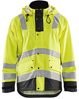 'blakläder 430220033399 X XL Advertencia Chaqueta Impermeable de niveles 2 Tamaño, Amarillo/Negro, XXL