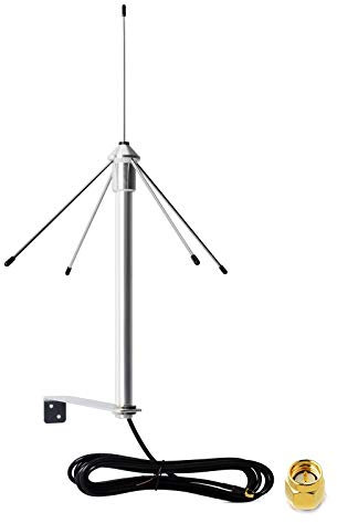 HYS 433Mhz 3dbi Omni Antenna 50 Ohm GSM Aerial W/3M(9.8ft) RG58 Coaxial Cable SMA Male Plug and Mounting Bracket