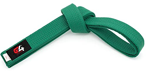 G4 VISION Black Karate Belts Martial Arts Uniform Ranking Taekwondo Karate Judo BJJ Colored Ranking Belt Aikido Kempo Sports for All Purpose