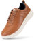 FitVille Extra Weit Freizeitschuhe Herren Superweiches Leder Sneaker Athletic Formal Classic Turnschuhe Business Lässige Sportschuhe Umweltfreundlich Atmungsaktiv Walkingschuhe Braun 42.5 EU Weit