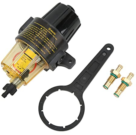 XTevu Ensemble De Séparateur d'eau De Carburant Séparateur d'eau D'huile, Papier Filtre HV, PA66, GF30, Filtre à Carburant De Remplacement en Caoutchouc Nitrile pour Moteur Hors-Bord UF 10K