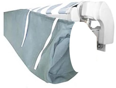 Copertura per tenda da sole, a baldacchino, retrattile, antipolvere, con cordoncino, tessuto in poliestere impermeabile e resistente, larghezza 3,5 m, per esterni, balcone, patio, baldacchino, borsa