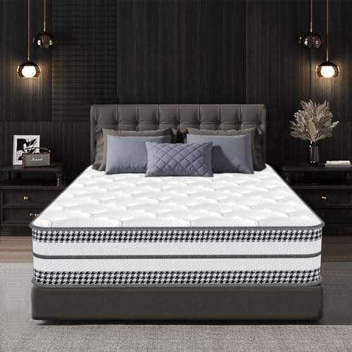 Matelas 90x200 - Ép 23 cm, Matelas Hybride en Mousse à Mémoire de Forme à Ressorts Ensachés, Certifié Öko-Tex, Fermeté Moyenne H3, Mousse 1 Personne, Isolation des Mouvements, Ergonomique, Respirant