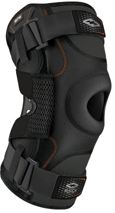Shock Doctor Ultra Soporte para Rodilla con Bisagras Bilaterales, Unisex adulto, Negro, XXL