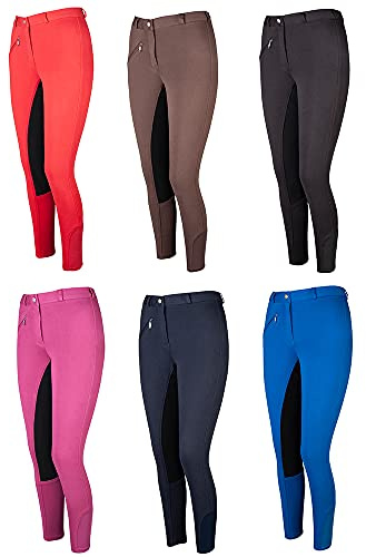 PFIFF 102290 Reithose´Thea´ Kinder Damen Vollbesatz | Mittelblau-Schwarz 42