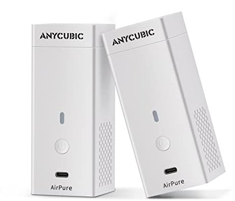 Anycubic Mini Air Purifier, Lightweight Ultra Quiet Air Purifier with High Density Activated Carbon Filter for LCD DLP 3D Printers (Pack of 2)