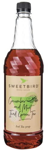 Sweetbird Cucumber & Mint Iced Green Tea Syrup (1 Litre) - Vegan Friendly