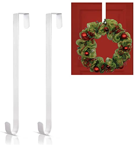 Crochet de suspension en métal pour couronne de Noël épaisse de porte d'entrée, guirlande, crochet à suspendre au-dessus de la porte, crochet pour décoration de Noël, maison, mur, couronne de mariage