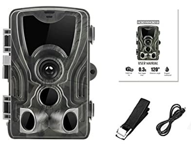 HC-802A Wildlife observation kamera 1 6mp 1080p Video Vattentät utlösningstid 0.3 Andra Natt Vision Skytte Lång Batterilivslängd Snabb leverans med mörkerseende aktiverad